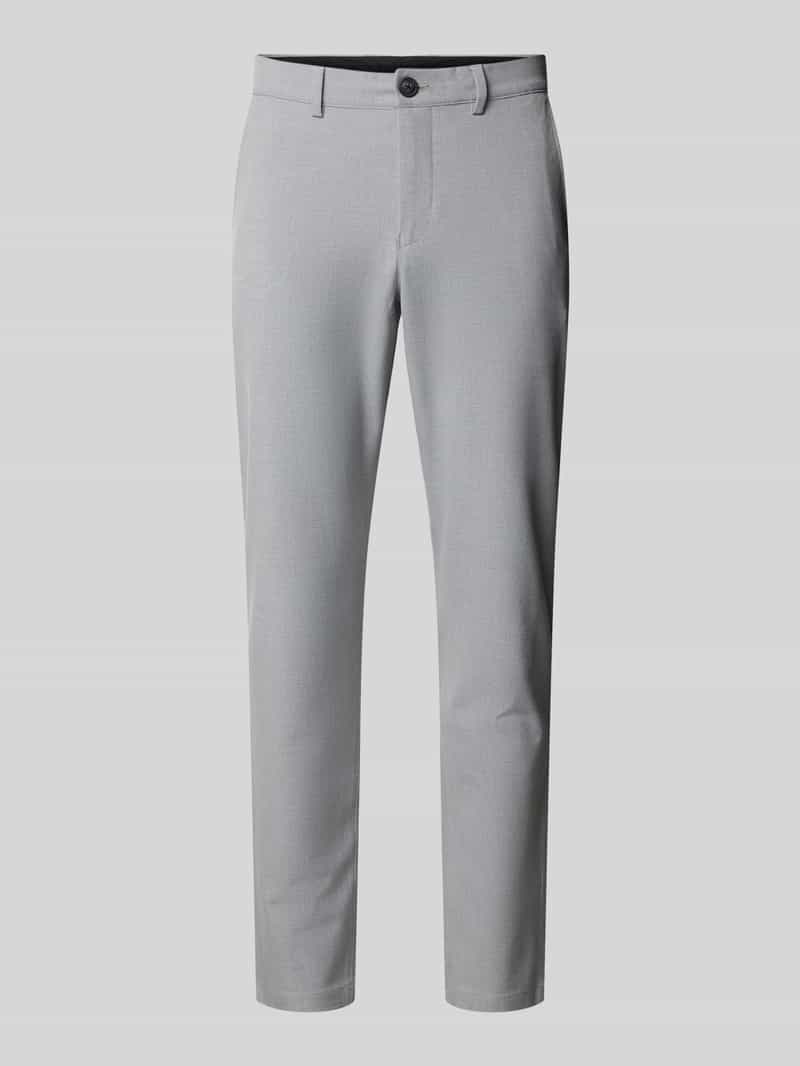 carlo colucci Slim fit broek met achterzakken
