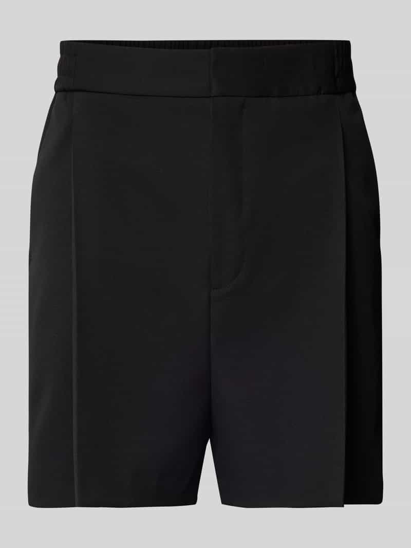 HUGO XTRA wide fit korte broek met bandplooien model 'Freed'
