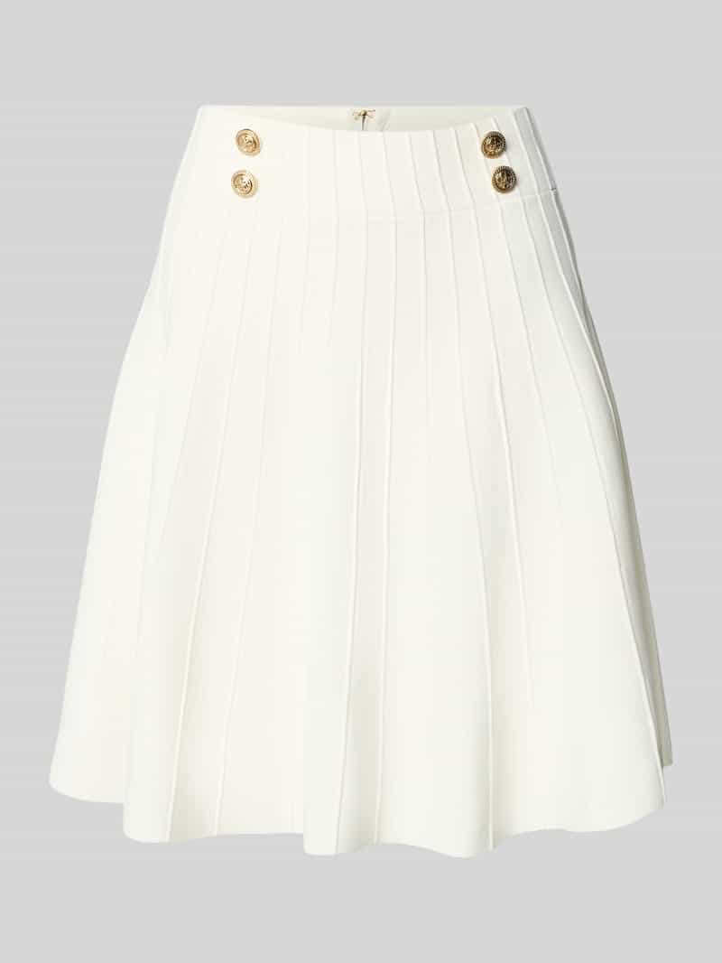 Guess Knielange rok met naadritssluiting model 'EMME'