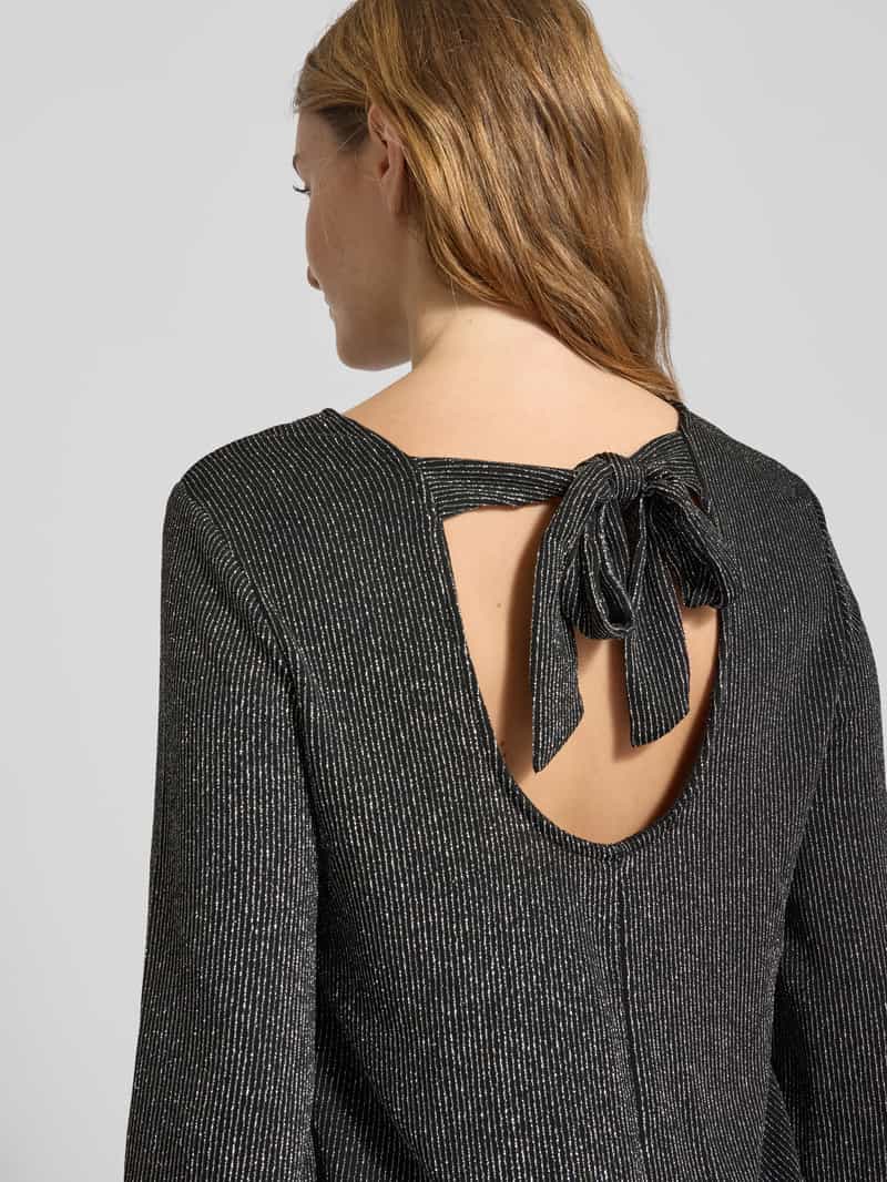 Only Regular fit shirt met lange mouwen met opvallend metallic all-over motief model 'CAROL'