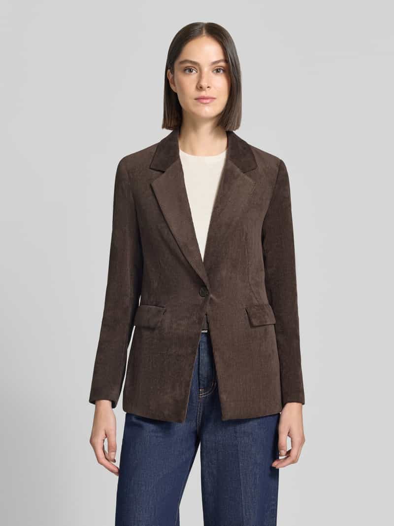 comma regular fit blazer in cord-look