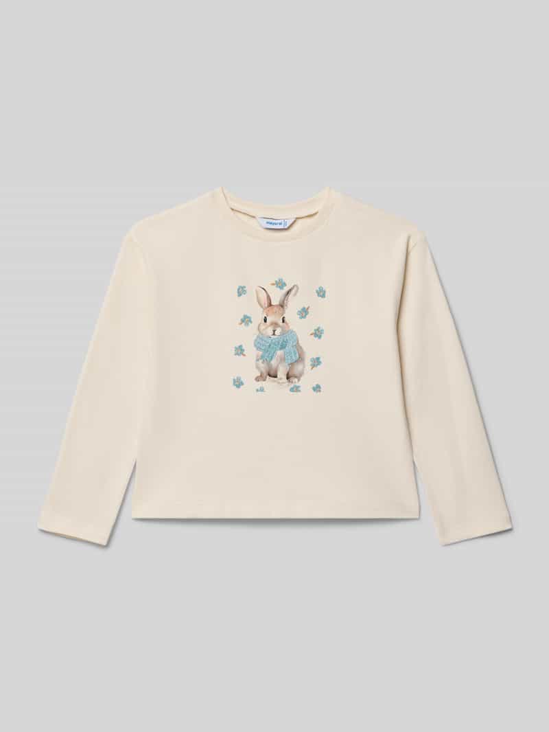 Mayoral Regular fit shirt met lange mouwen en motiefprint