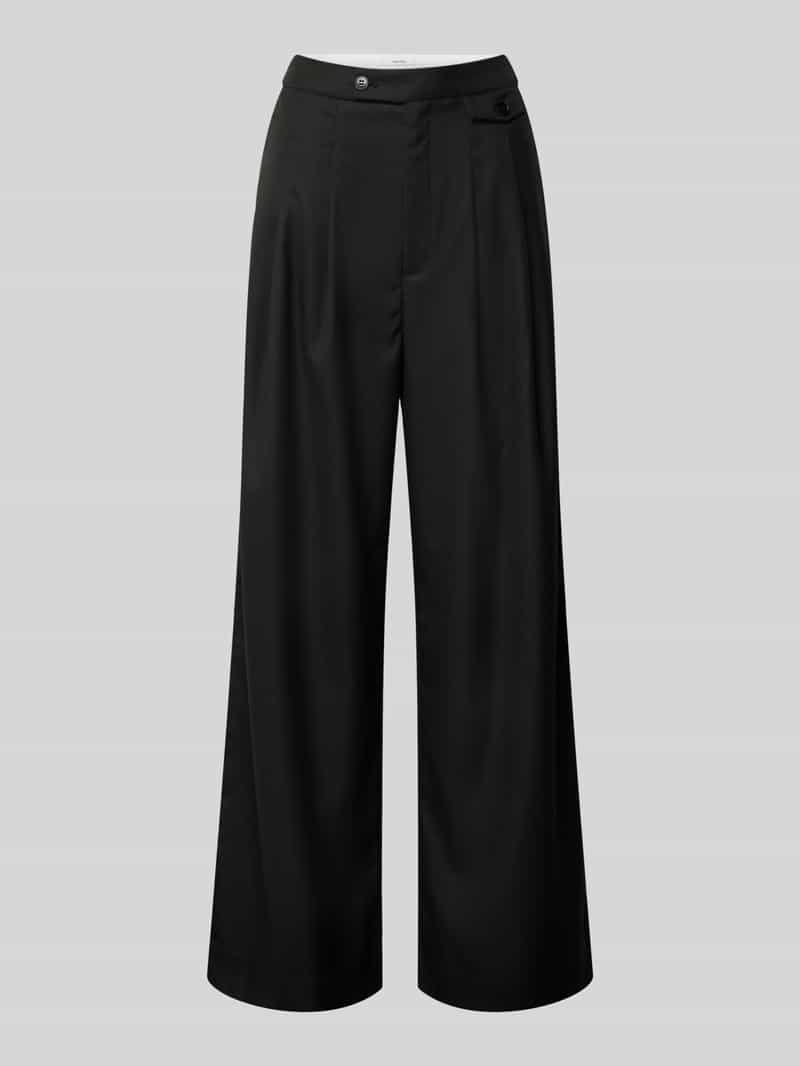 Gestuz High waist broek met bandplooien model 'pauline'