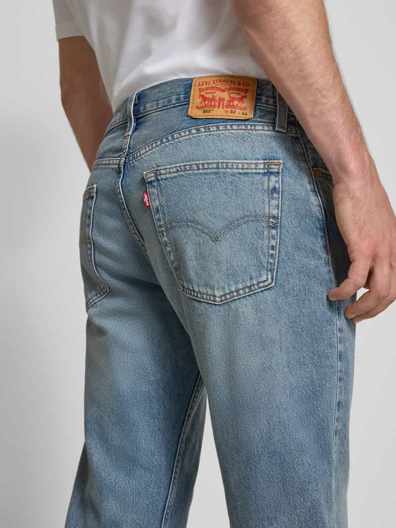Levi's Relaxed straight fit jeans in used-look model '555'