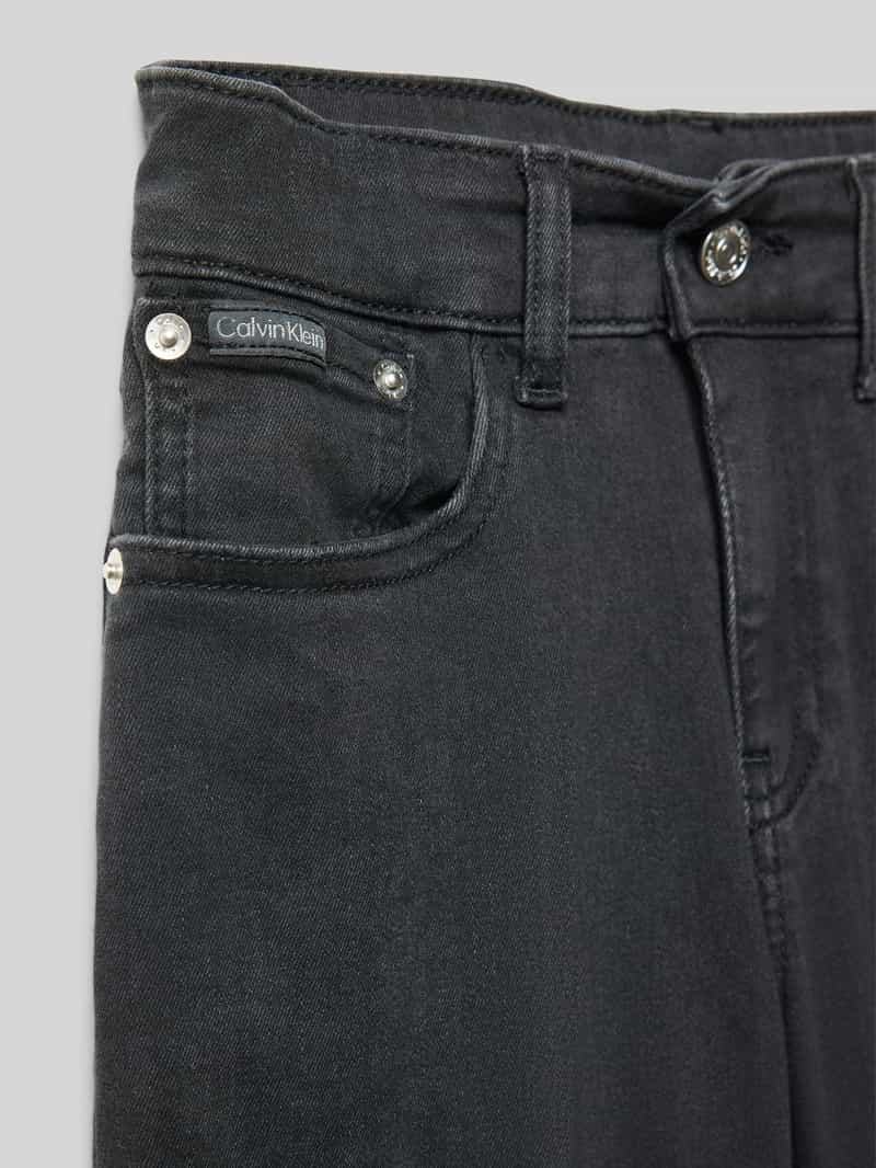 Calvin Klein Jeans Straight leg jeans met labeldetail