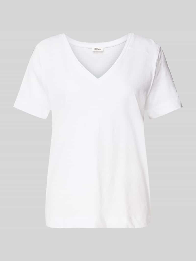 s.Oliver RED LABEL Regular fit T-shirt van puur katoen