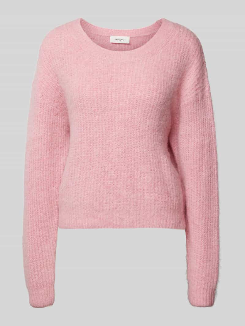American vintage Gebreide pullover met ribboorden