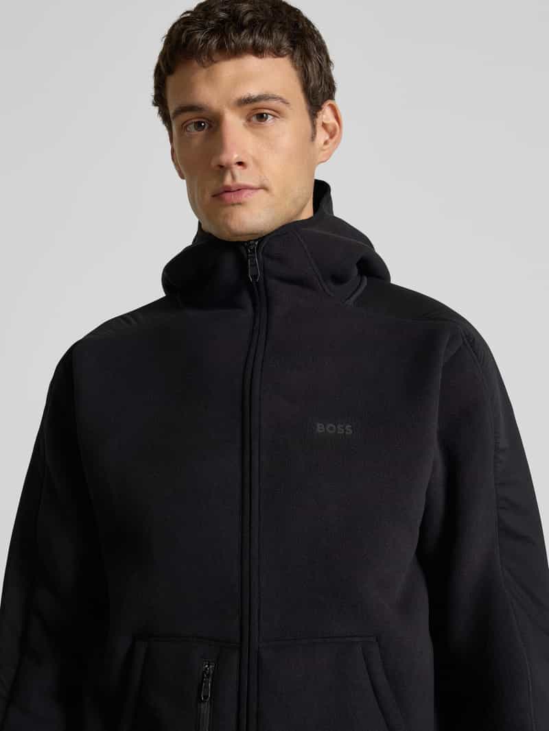 BOSS Green Regular fit sweatjack met capuchon model 'SW_HOLE19 SNUGGEL'