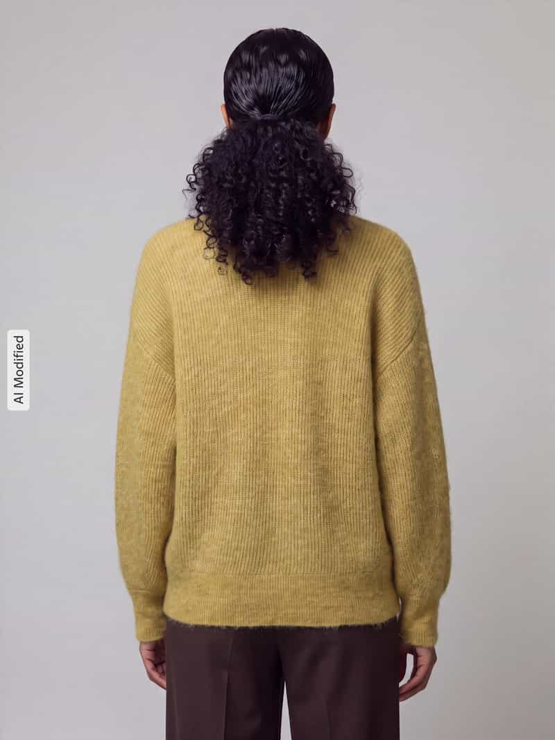 Selected relaxed fit pullover van wolmix model 'LULU'