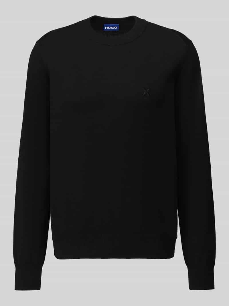 HUGO Blue Regular fit pullover van katoenmix model 'San Celio-C'