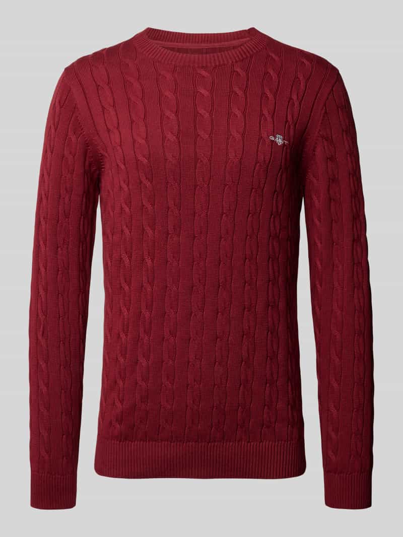 Gant Gebreide pullover met ribboorden