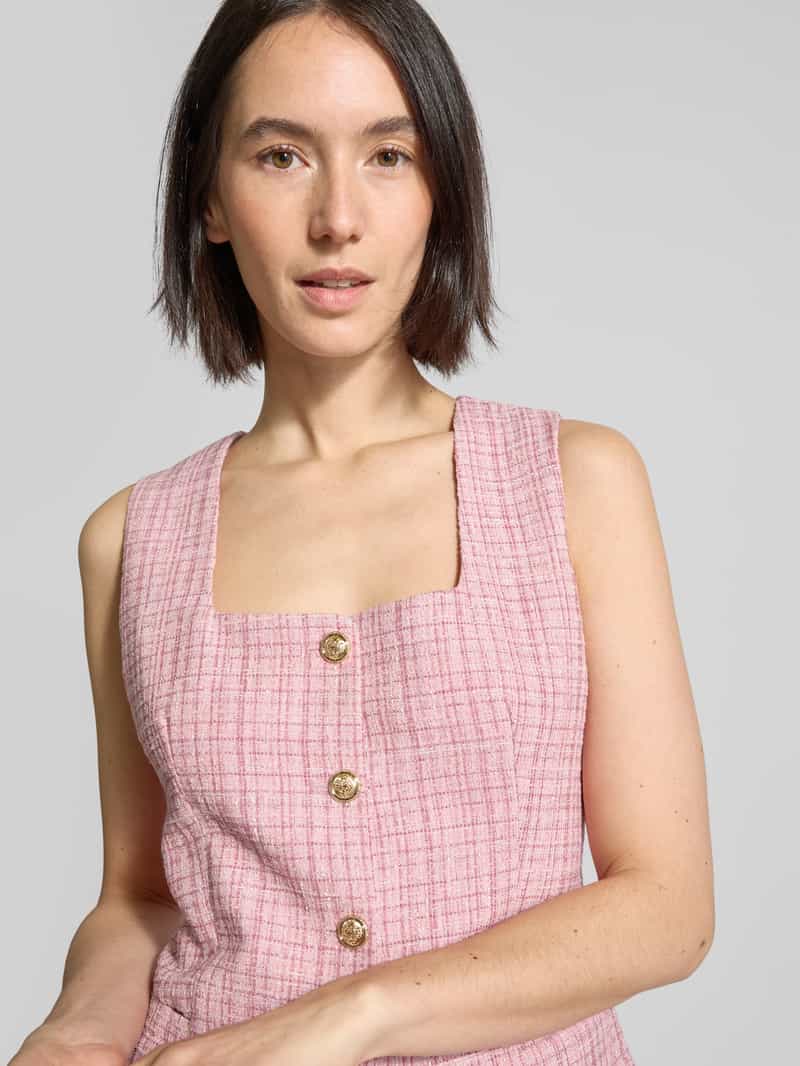 NEO NOIR Gilet met strookzakken model 'Perni'