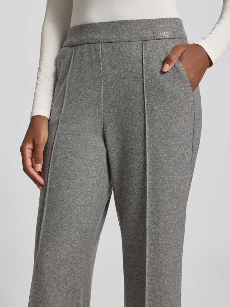 CAMBIO Flared stoffen broek met verkorte pasvorm model 'CAMERON'