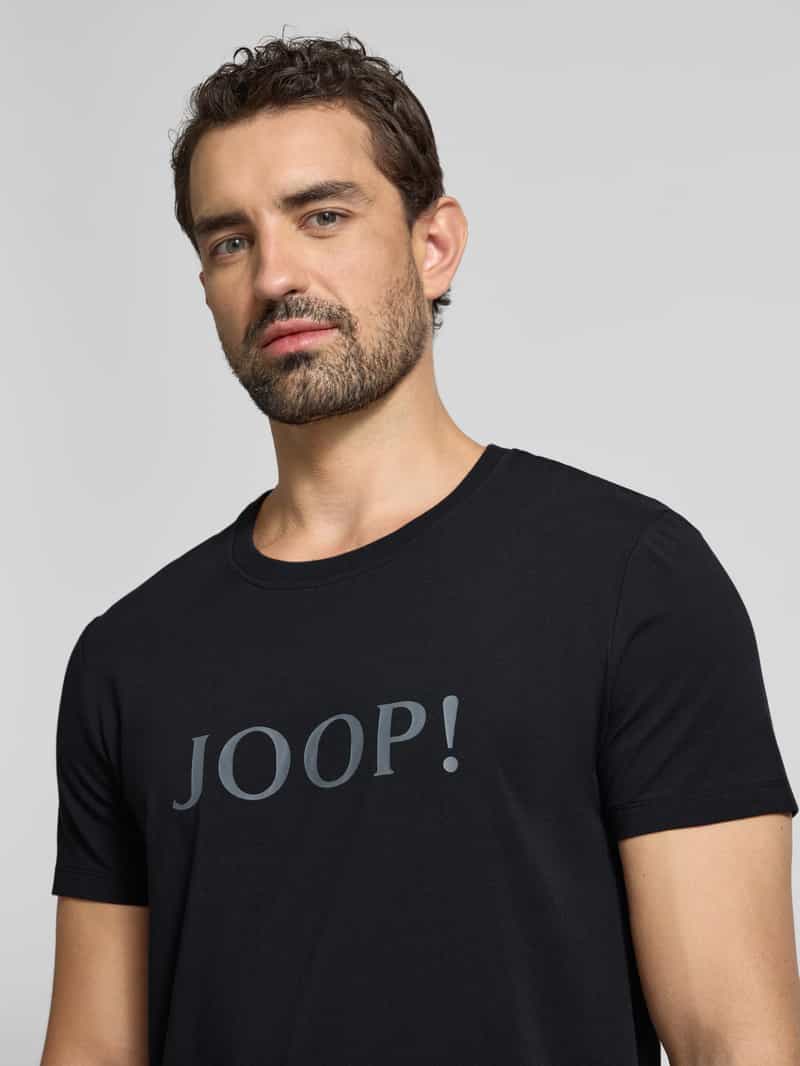 JOOP! Collection T-shirt met logoprint en ronde hals