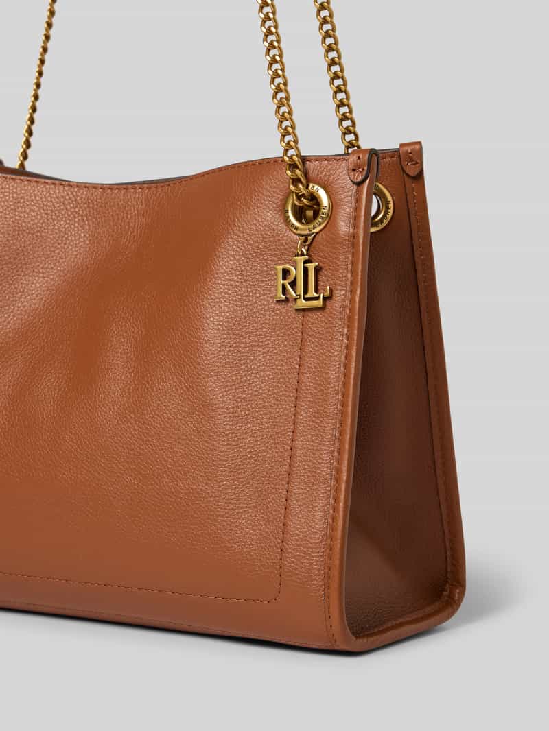 Lauren Ralph Lauren Handtas met labelapplicatie en schouderband