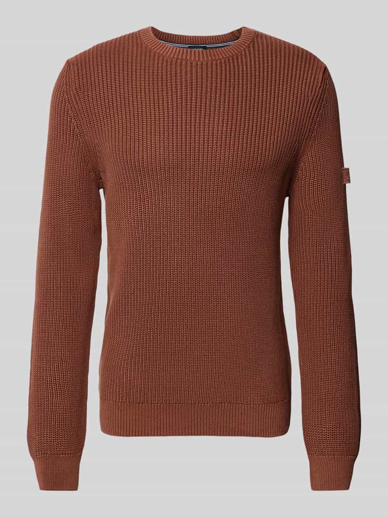 JOOP! JEANS Gebreide pullover met ronde hals model 'Haro'