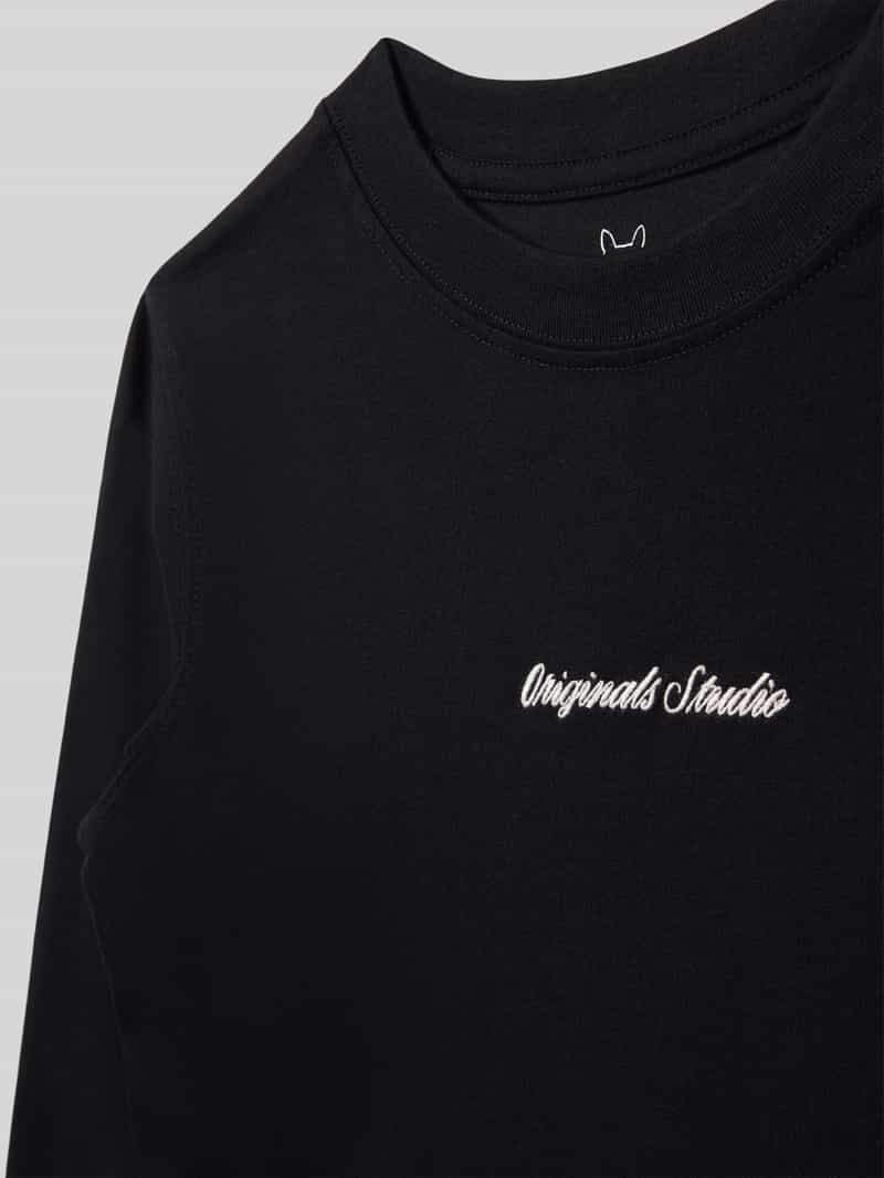 jack & jones Sweatshirt met labelstitching model 'NORREBRO'