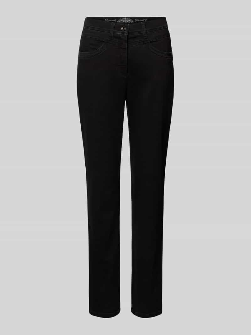 Raphaela By Brax Straight leg jeans met siernaden model 'Laura'