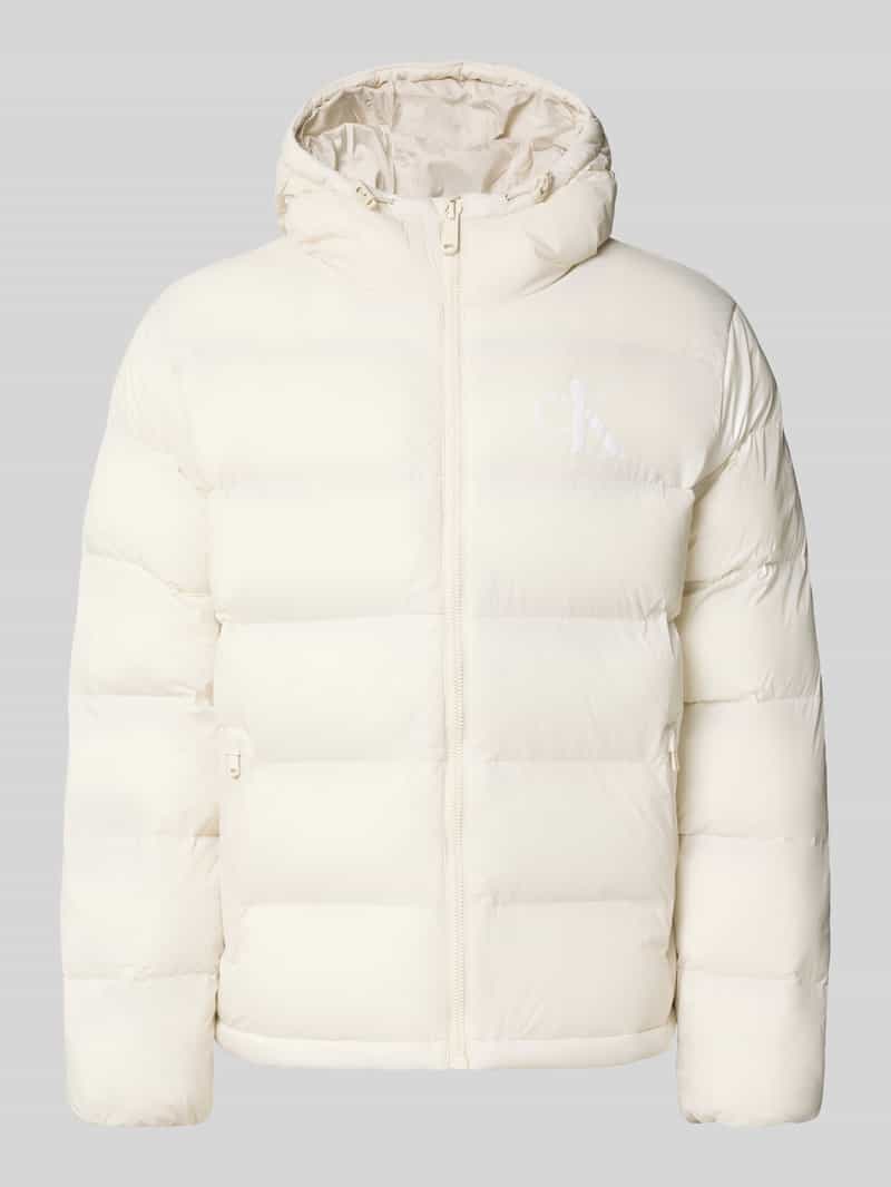 Calvin Klein Jeans Regular fit gewatteerd jack met logoprint model 'Monogram'