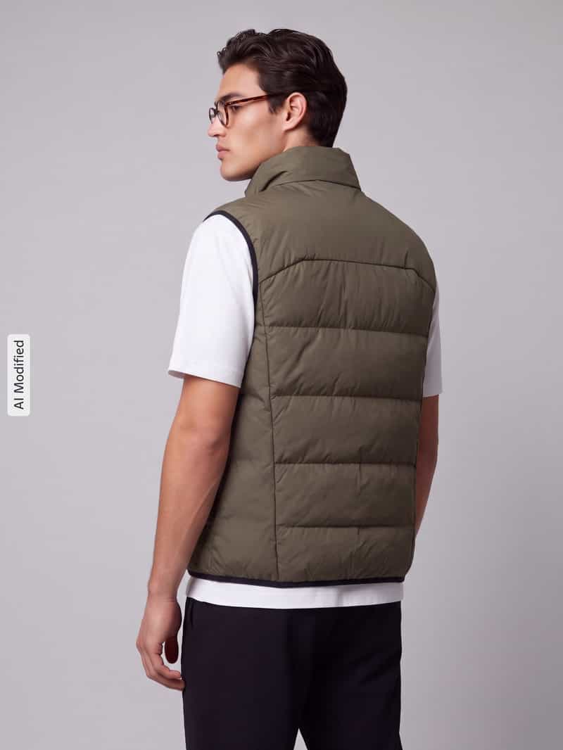 BOSS Green Regular fit bodywarmer met opstaande kraag model 'OW_Urbanex'