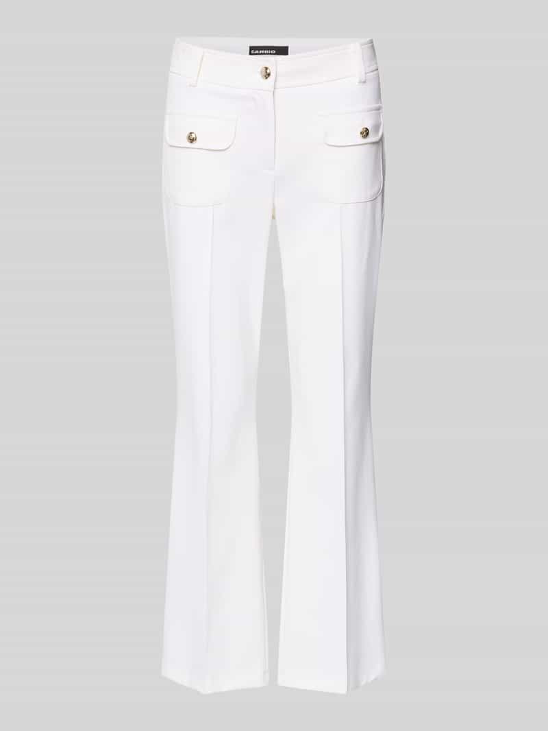 flared fit broek met viscosegehalte model 'FARAH'