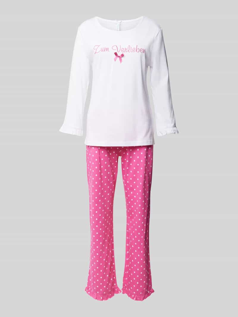 LOUIS & LOUISA Pyjama met strikdetail