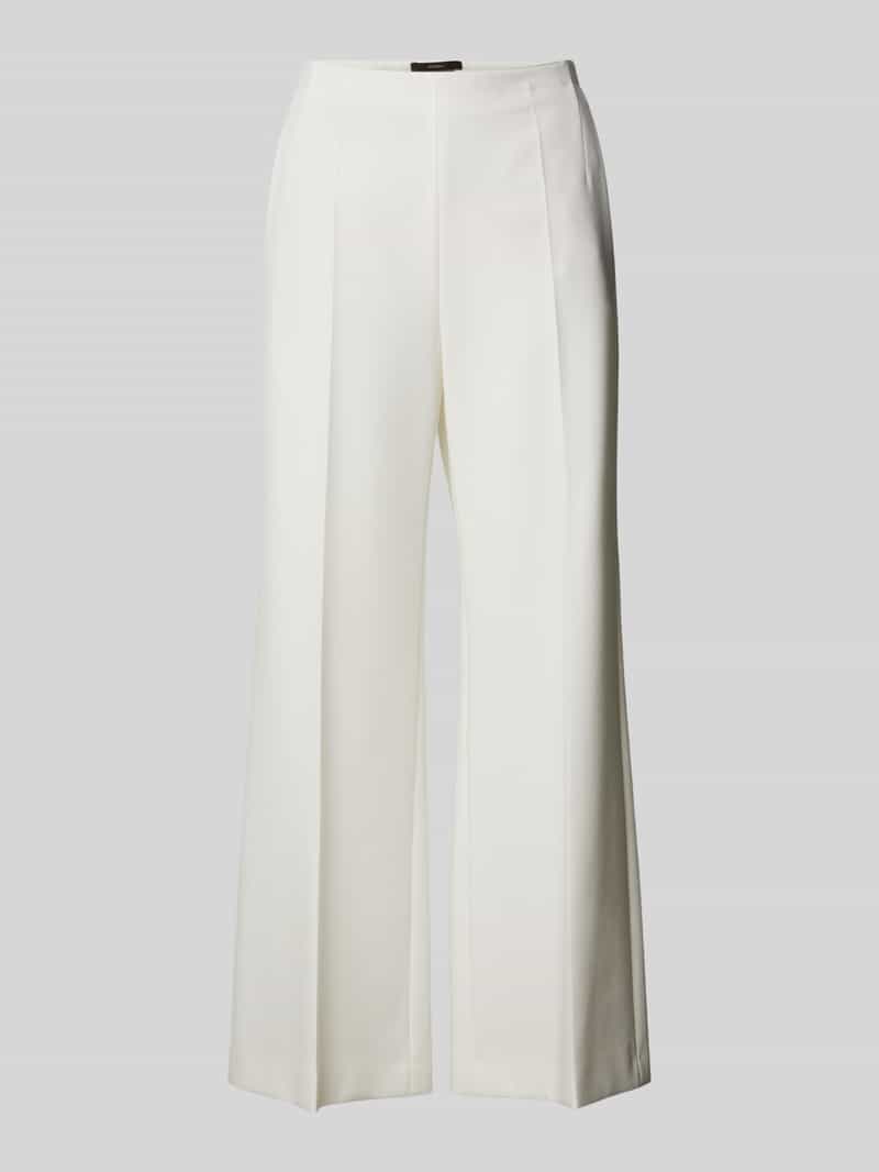 Windsor Slim fit stoffen broek met persplooien