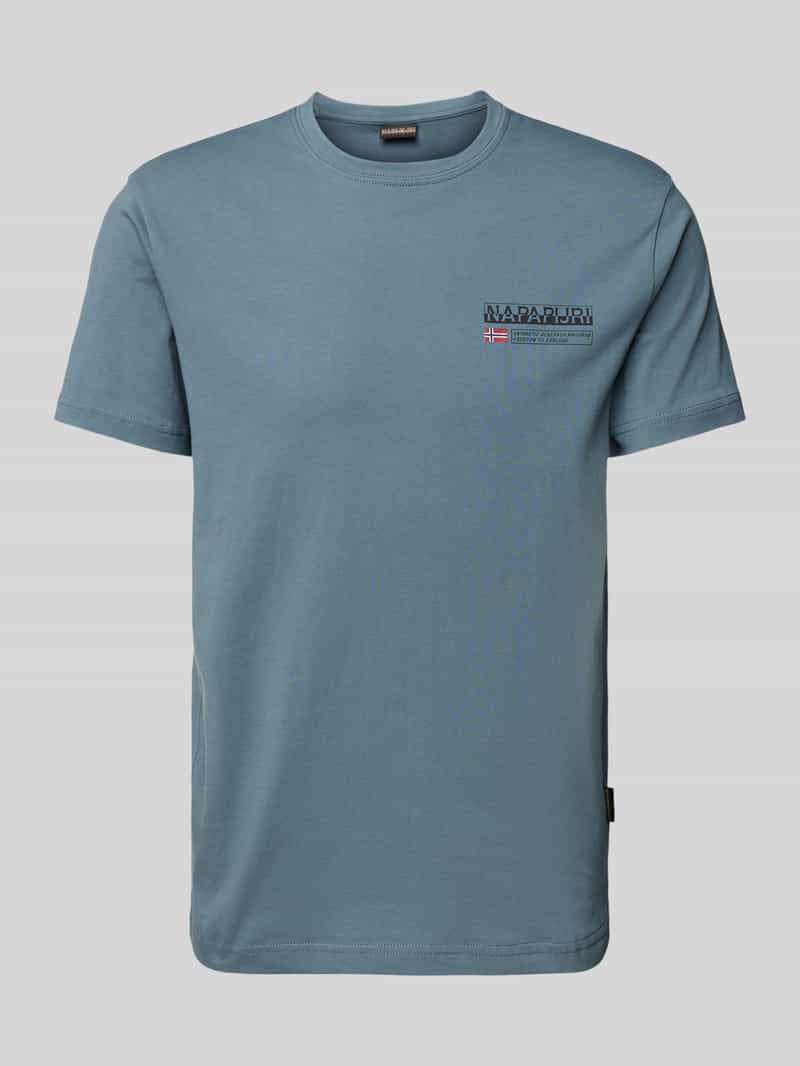 Napapijri T-shirt met labelprint model 'KASBA'