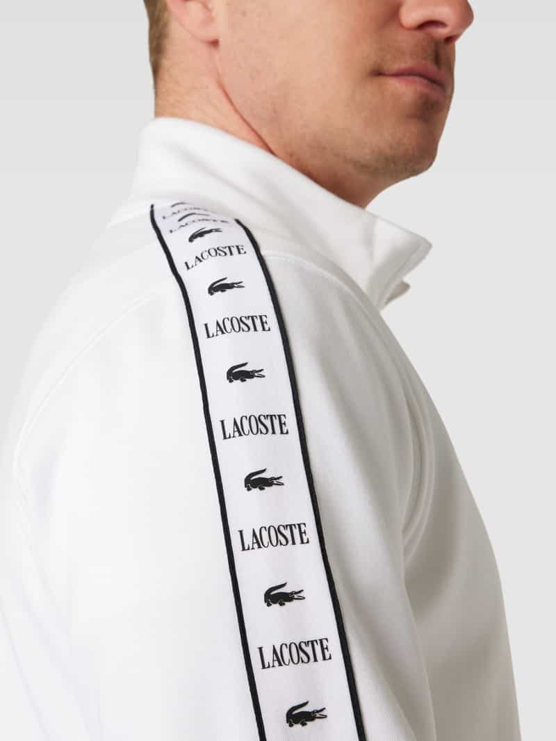 Lacoste Sweatjack met galonstrepen