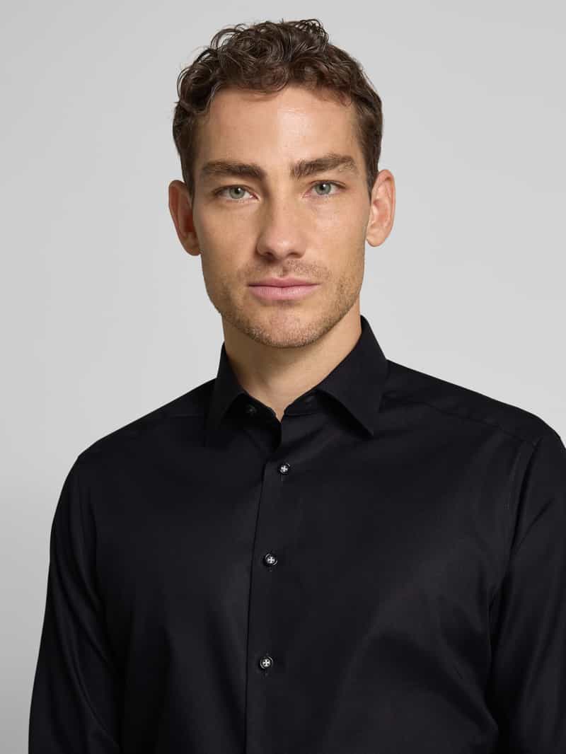 Olymp Regular fit zakelijk overhemd van katoen met kentkraag