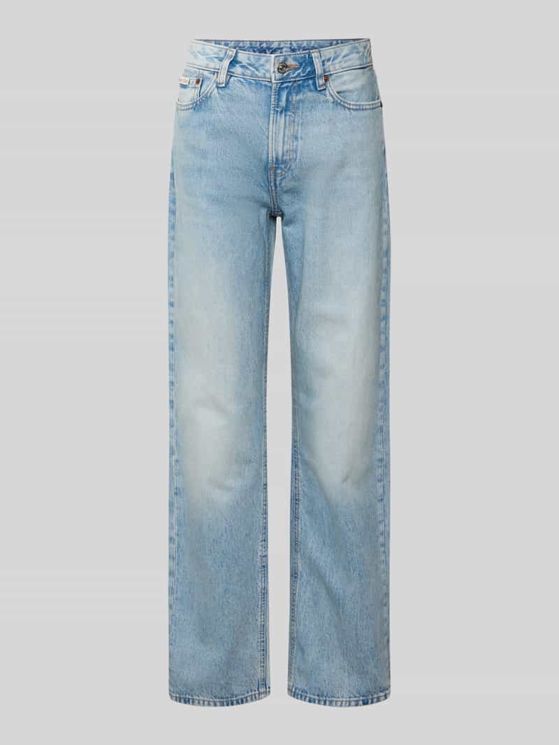 Calvin Klein Jeans Straight fit jeans met labeldetail
