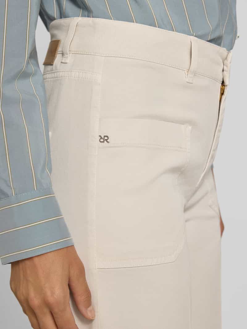 RAFFAELLO ROSSI Wide leg broek van viscosemix model 'MIRU'