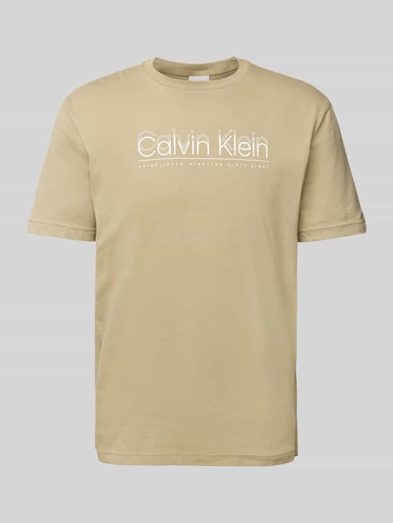 CK Calvin Klein T-shirt met labelprint