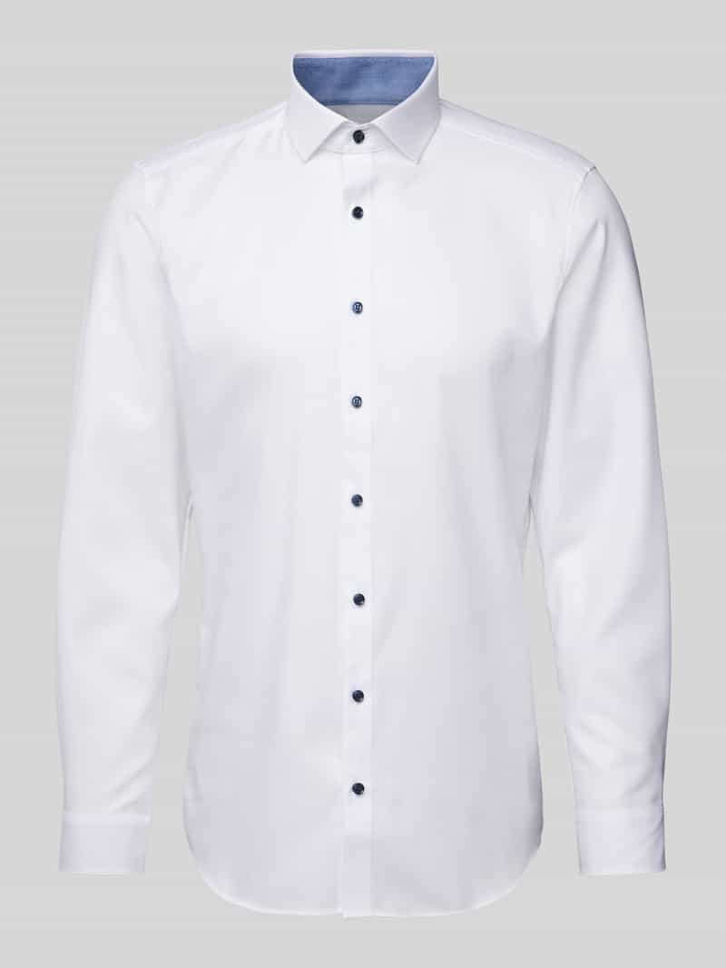 OLYMP Level Five Slim fit zakelijk overhemd met effen structuur