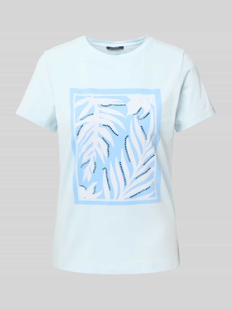 comma T-shirt met motiefprint