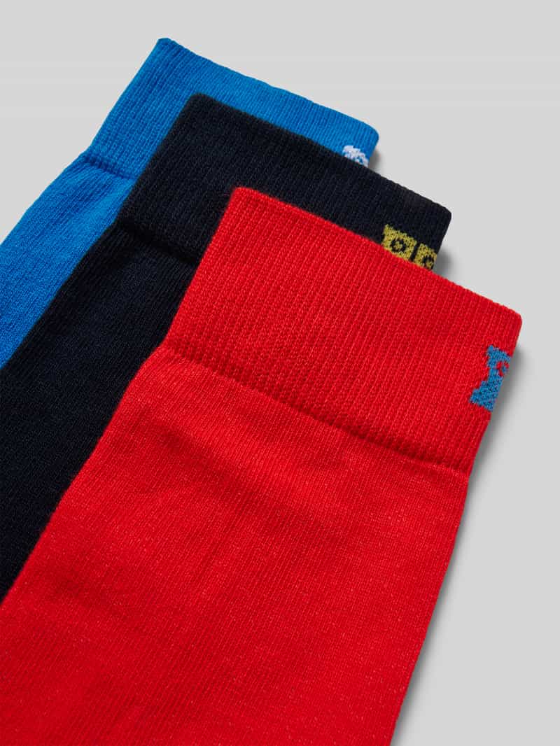Happy Socks Sokken met labelprint in een set van 3 paar