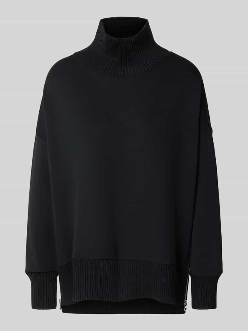 Varley Sweatshirt van viscosemix met opstaande kraag model 'barker'
