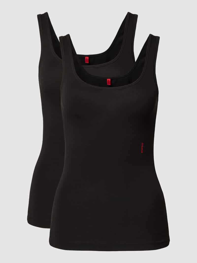 Tanktop met labelprint