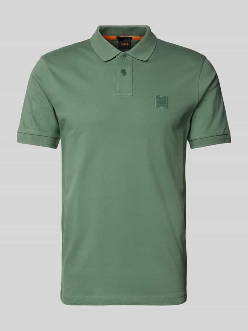 Boss Orange Poloshirt met korte knoopsluiting