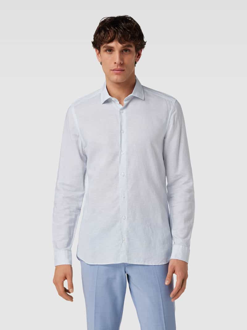 Regular fit zakelijk overhemd met all-over motief OLYMP Level Five