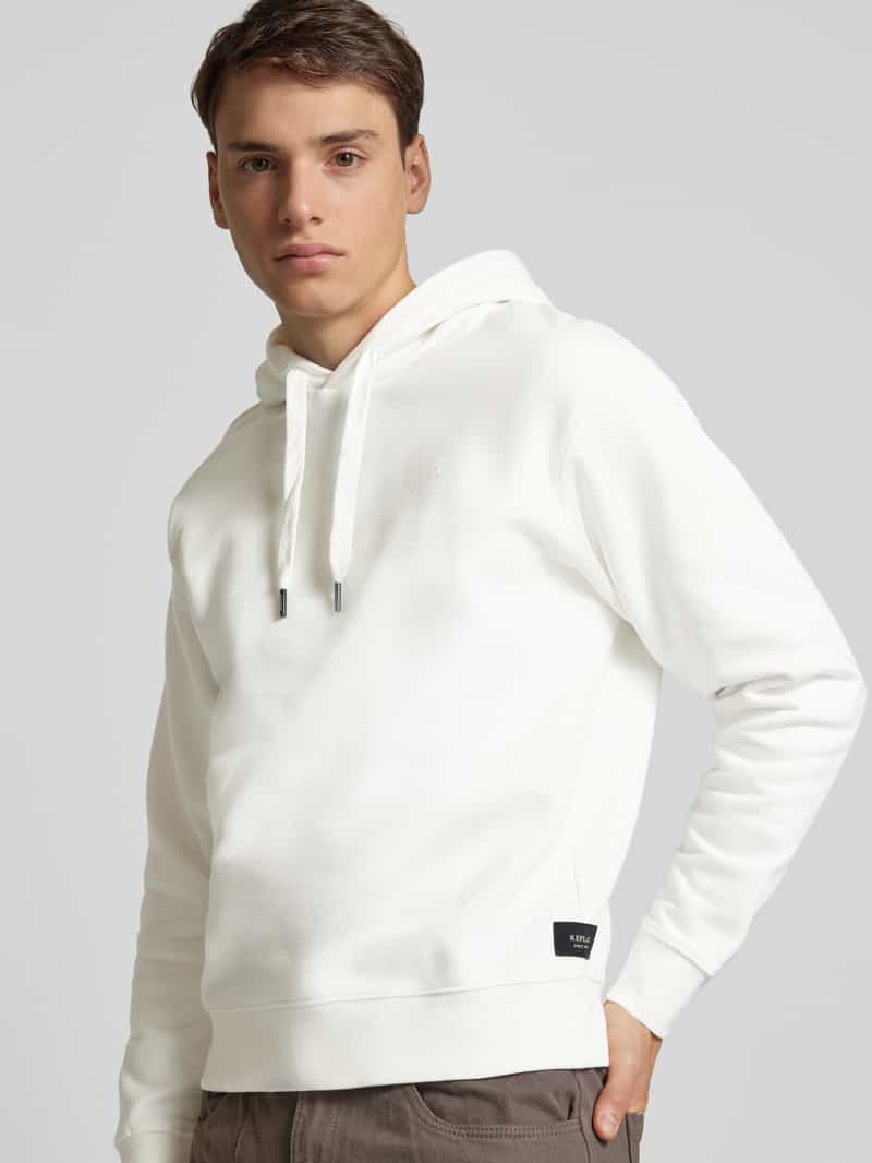 Replay Hoodie met ribboorden