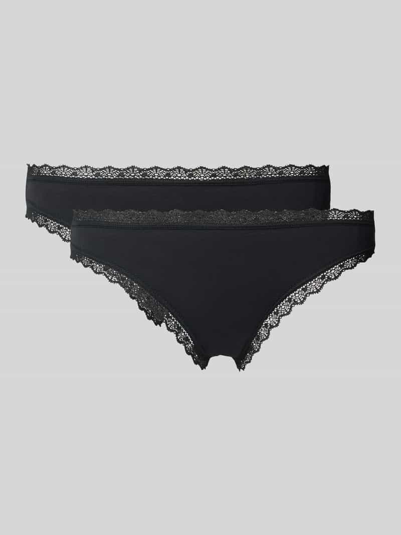 Snocks String met kant in een set van 2 stuks