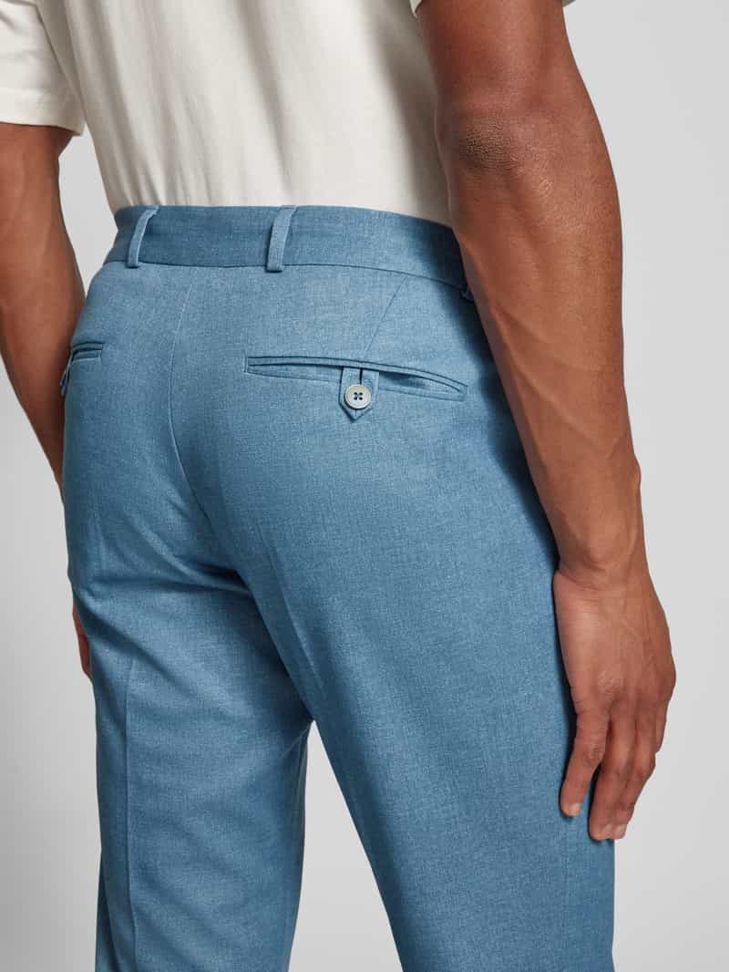 Zuitable Slim fit pantalon met strikceintuur model 'SPARTAFLEX'