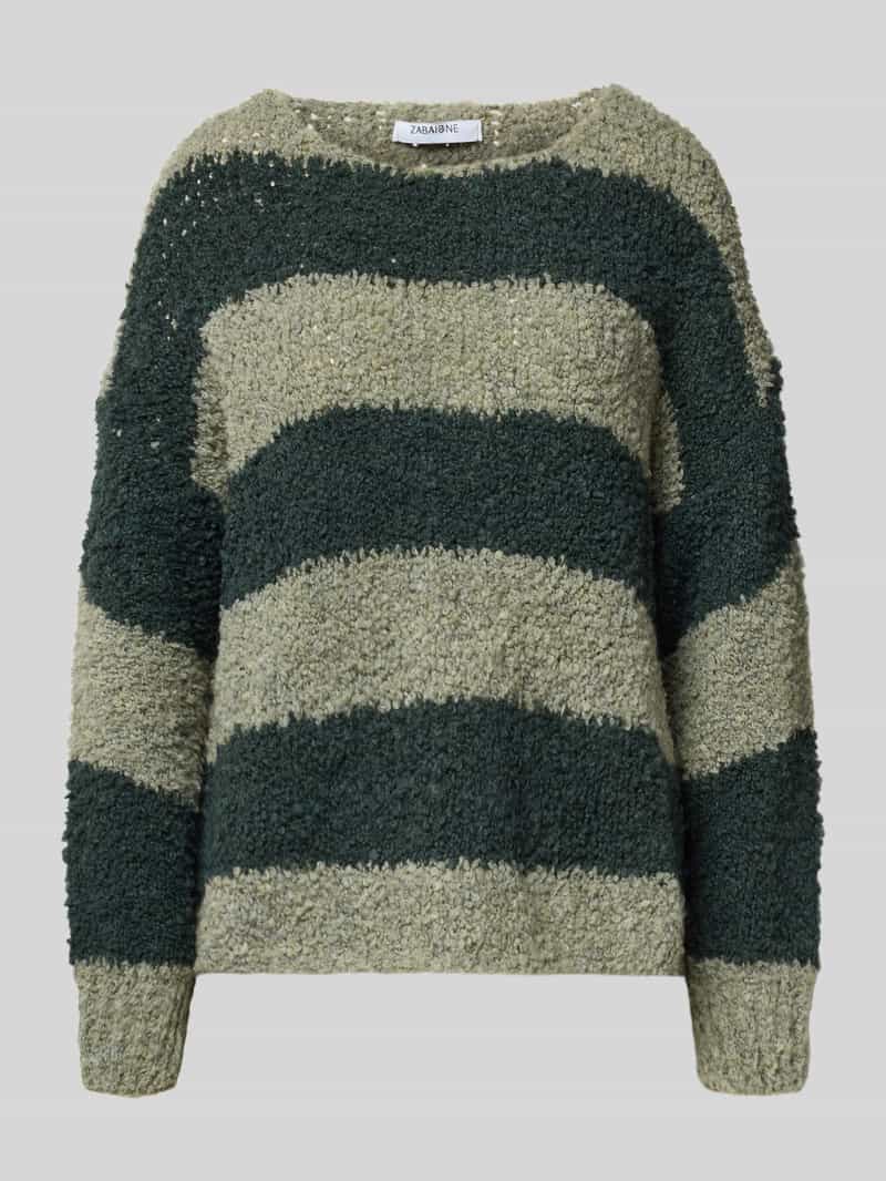 ZABAIONE Gebreide pullover met geribde mouwboorden