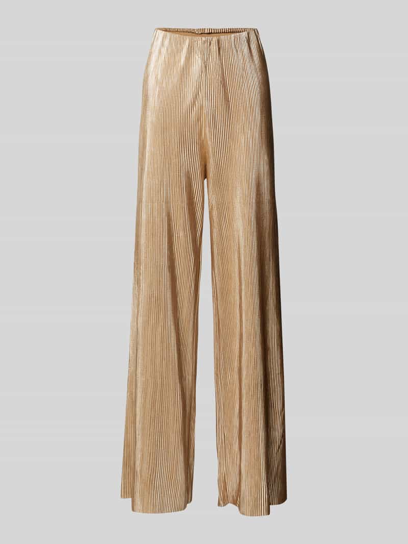 Zero Broek met plissévouwen en elastische band