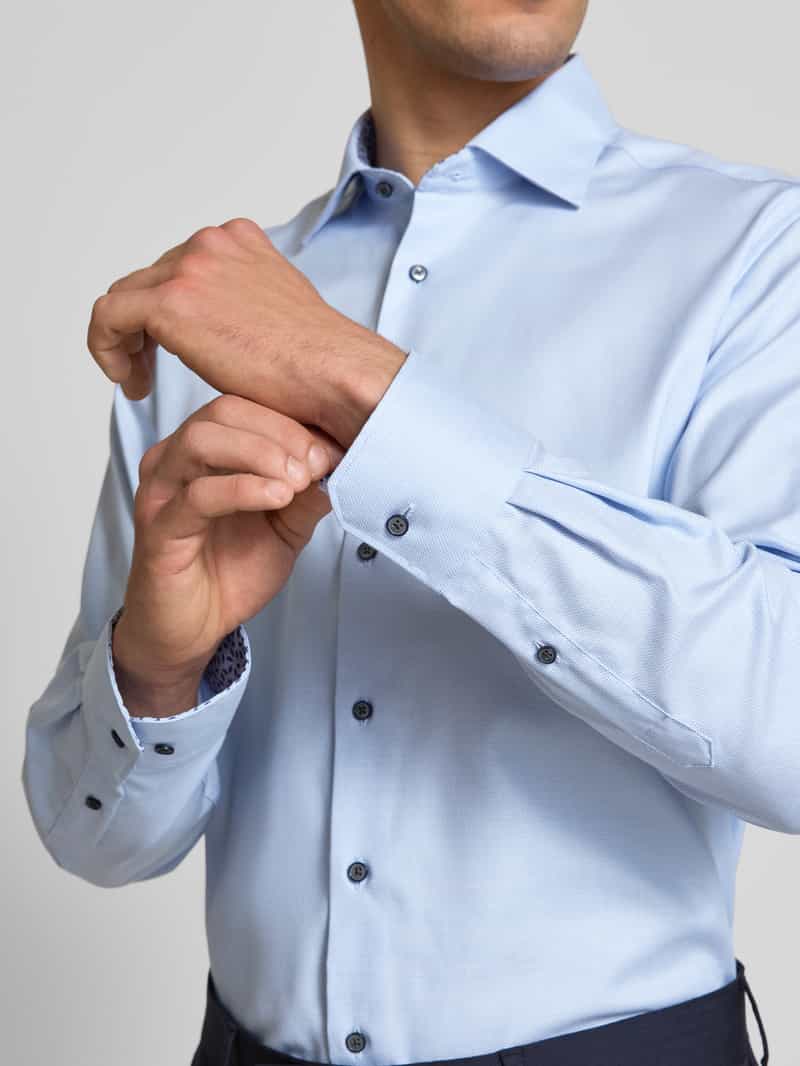 Eterna Comfort fit zakelijk overhemd met kentkraag