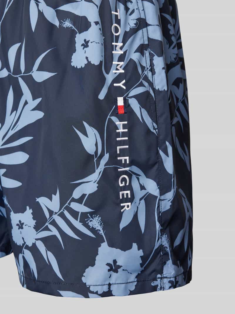 Tommy Hilfiger Regular fit korte zwembroek met labelstitching