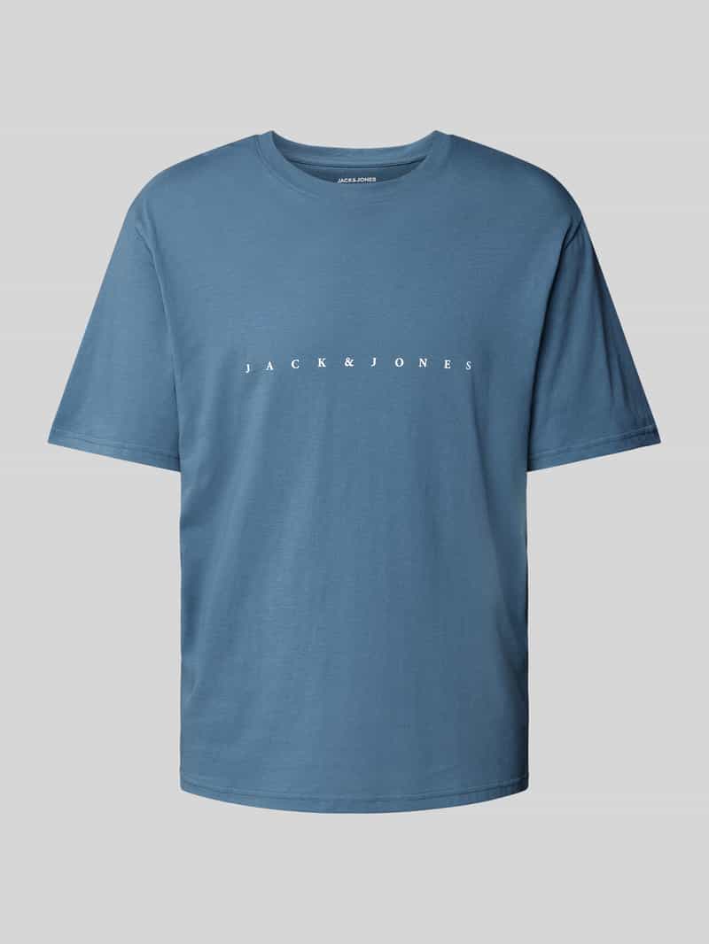 jack & jones T-shirt met labelprint model 'STAR'