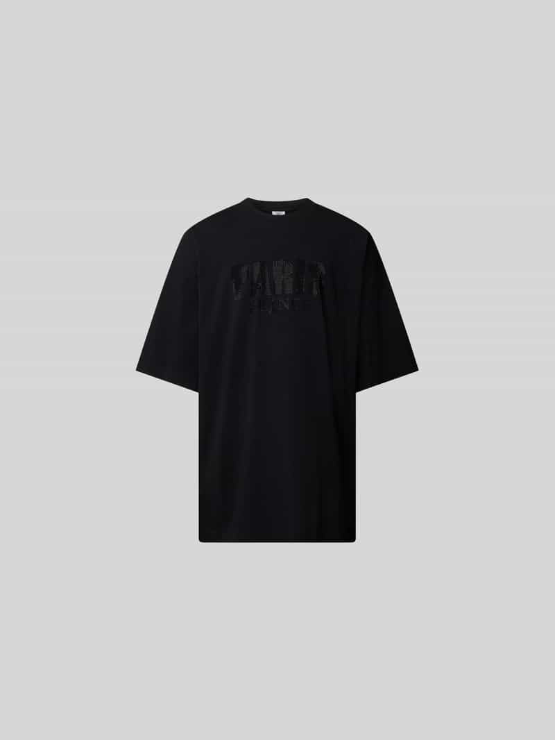 oversized t-shirt met labeldetail