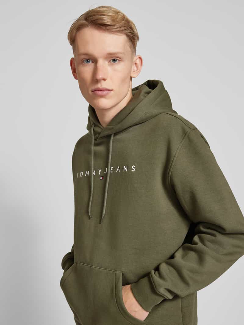 Tommy Jeans Regular fit hoodie met labelstitching
